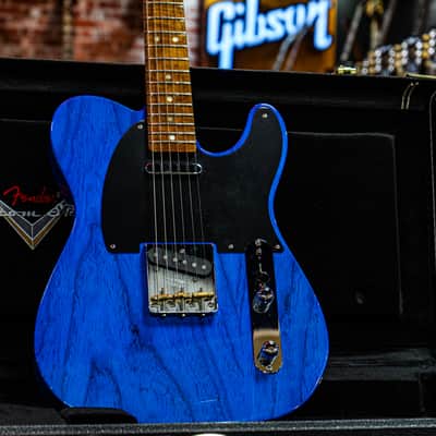 Fender CS American Custom Tele NOS 1-P R3AF MN SBT 2025 - Sapphire Blue Transparent image 1