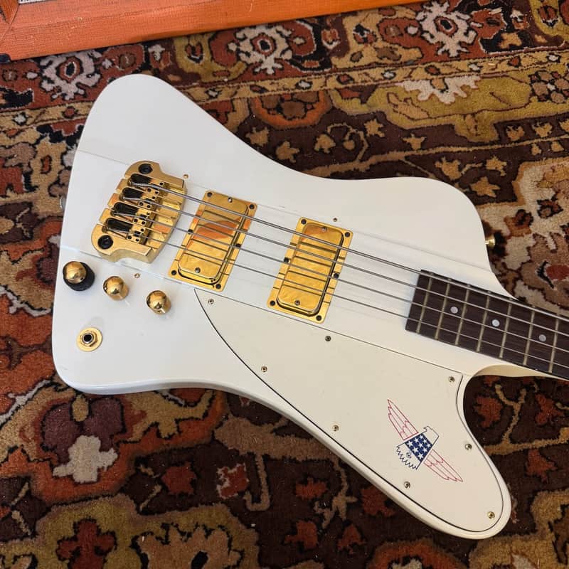 Vintage 1977 Gibson Thunderbird White Bicentennial Bass Guitar *Upgraded* 1970s image 1