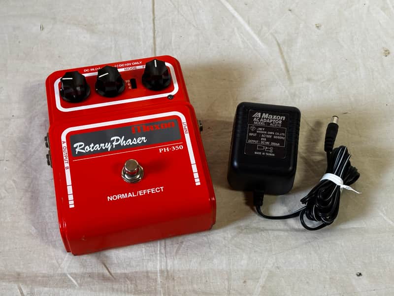 Maxon PH-350 Rotary Phaser Phaser Guitar Effect Pedal w/ power