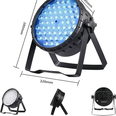 Stage Lights for Parties, 54x3W LED Par Light RGB, 5600Lumens DMX DJ Lights Sound Activated,Strobe Wash Lighting for Party, Wedding, Club, Concert and Festival image 4
