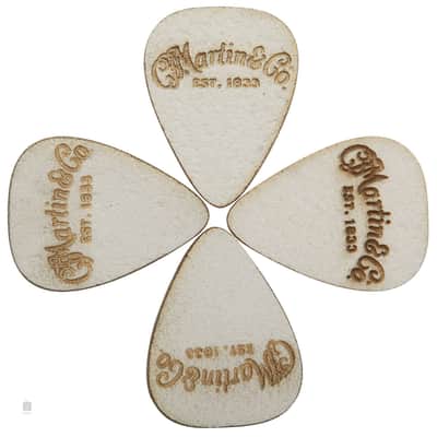 Martin Martin Ukulele Picks 2.5 MM (4) Pack 18A0102 White image 4