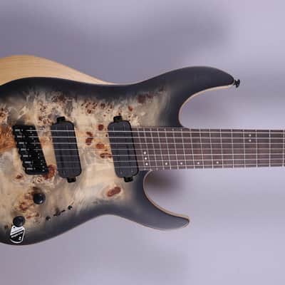 Schecter Reaper 7 Multiscale Charcoal Burst image 3