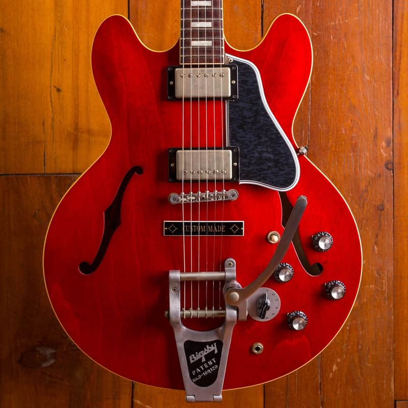 Gibson Custom Shop ES-335 '63 Reissue w/ Varitone and Bigsby 2018 Cherry image 1