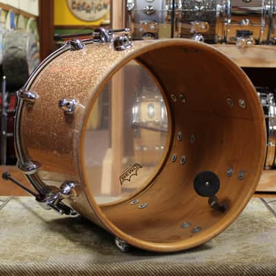 1966 Slingerland Modern Jazz Outfit in Sparkling Champagne Pearl 14x20 8x12 14x14 image 14