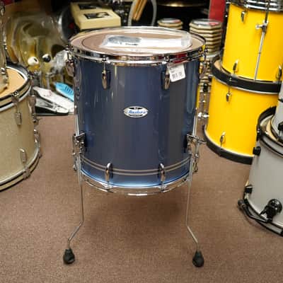 Pearl Masters Maple Complete MCT Series - 16x16" Floor Tom w/ Legs - Chrome Contrail Lacquer image 2