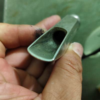 Selmer Scroll shank original temo Mouthpiece 1930s - Silver image 10
