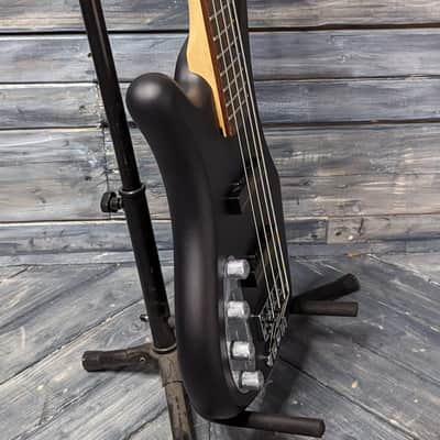Warwick Left Handed RockBass Corvette Basic 4-String Electric Bass Nirvana Black Transparent Satin image 3