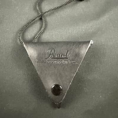 Pearl K025 Drum Key w/ Black Leather Pouch 1990s - Chrome image 13