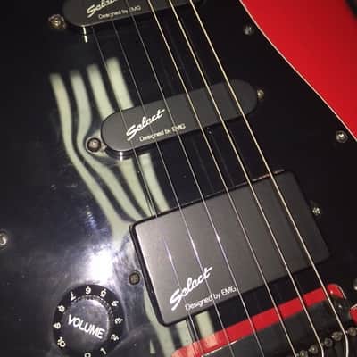 1980's Left Handed Kramer ZX30H Red and Black with Case image 2