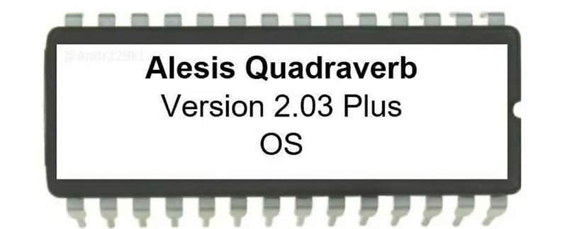 Alesis Quadraverb OS upgrade: V 2.03 (to Quadraverb Plus) Eprom Update Firmware image 1
