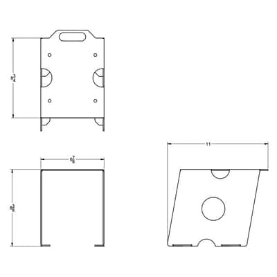 8" Steel Desktop Speaker Stands image 7