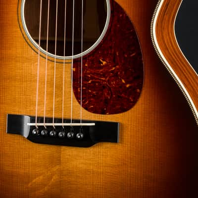 Bourgeois OM LSH Custom Aged Tone Adirondack Spruce and Granadillo Sunburst NEW image 9