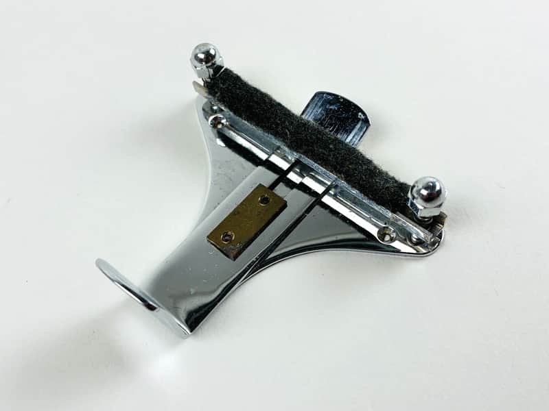 Gibson Vintage Bass String Mute Assembly – EB-0 / EB-2 / EB-3 60s - Chrome image 1