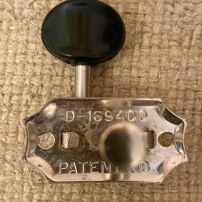 Vintage 1960's Single Kluson Deluxe "Double Line" Guitar Tuner-Tuning Key Treble Side G-B-E image 3