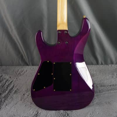 Tokai Floyd Rose - Purple Fade Sharkfin Guitar HSS L. White Pickups image 3