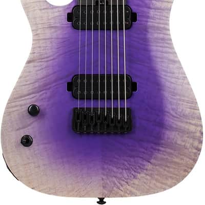 Schecter John Browne Tao-8 Left-Handed Electric Guitar - Ozone Burst (637) image 3