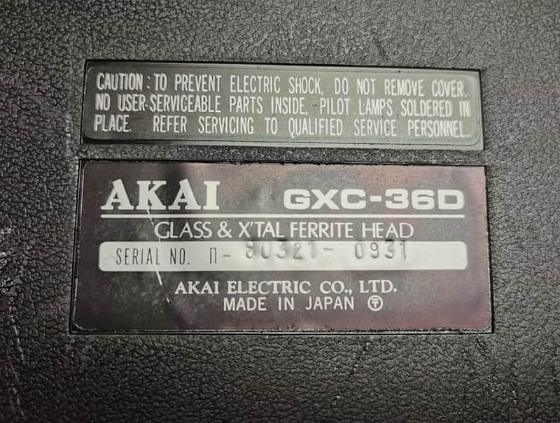 PLATINE CASSETTE AKAI GXC 730D EUR 325,00 - FR