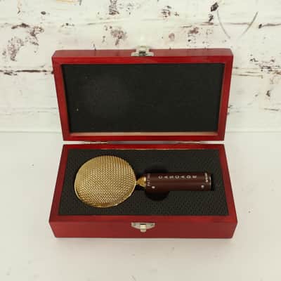 Cascade Fat Head Ribbon Microphone 6607 Brown/Gold w/ OHSC, Hardware, & Manual image 2