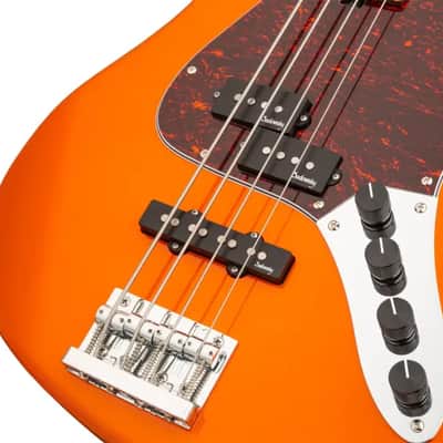 Sadowsky MetroExpress 21-Fret Hybrid P/J Bass, Morado Fingerboard, 4-String - Solid Candy Apple Orange Metallic High Polish image 5