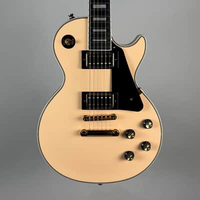 Epiphone Les Paul Custom Blackback Antique Ivory image 4