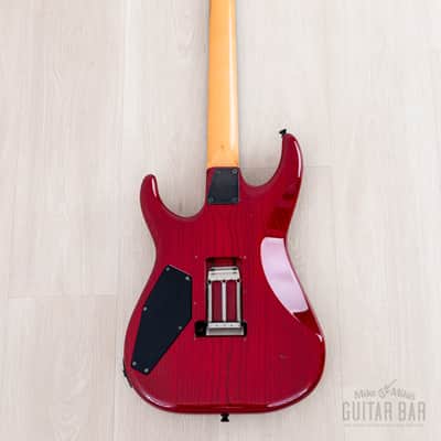 1996 ESP Mirage Superstrat SSH Trans Red w/ Floyd Rose, Hangtags image 3