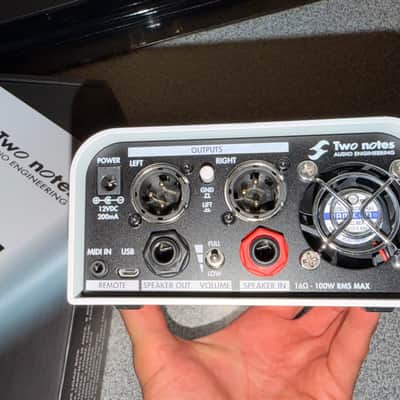 Two Notes Torpedo Captor X 16ohm Stereo Reactive Load Box / Attenuator 2020 - White image 3