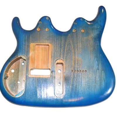 Ibenez Style Double Neck Guitar Blue Burst image 3