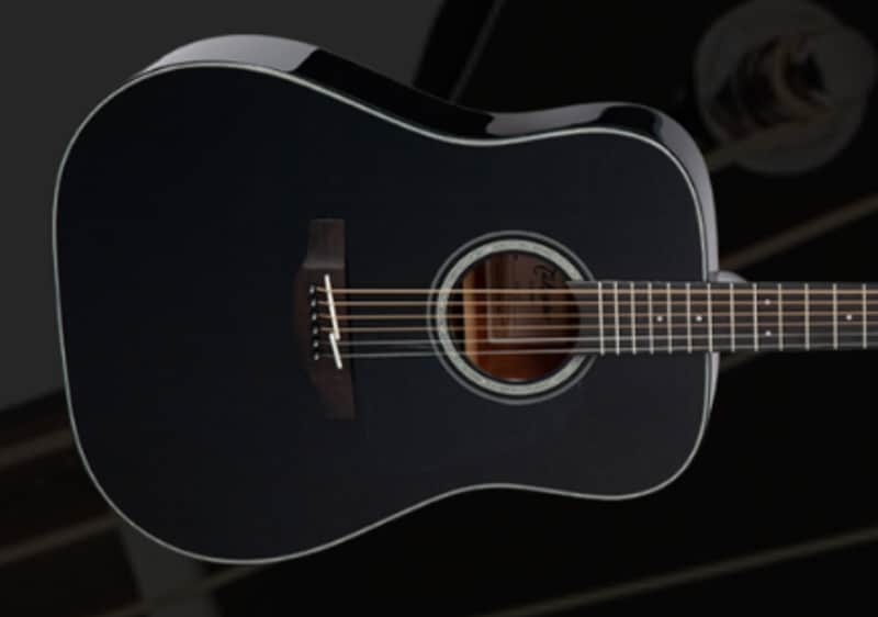 Takamine GD30 BLK G30 Series Dreadnought Acoustic Guitar Gloss Black image 1