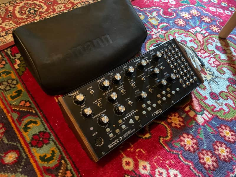 Moog Mother-32 Tabletop / Eurorack Semi-Modular Synthesizer 2015 - Present - Black image 1