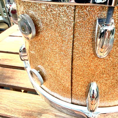 Early 60’s Gretsch Round Badge “Progressive Jazz” Kit 20/12/14 Champagne Sparkle All Original image 19