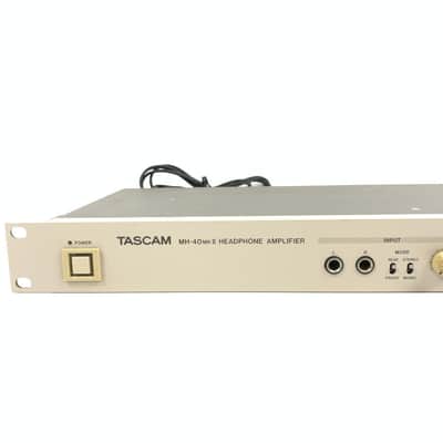 TASCAM MH-40 MK II 4 Channel Rack Headphone Amplifier Studio Hi-Fi Grade Cream #2 TGHM image 2