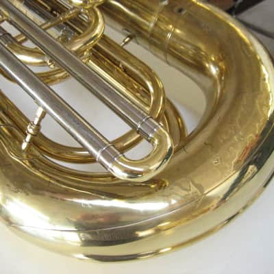 Good Yamaha YBB-321 BBb Concert Tuba, No Dents, Good Valves, w/Case image 6