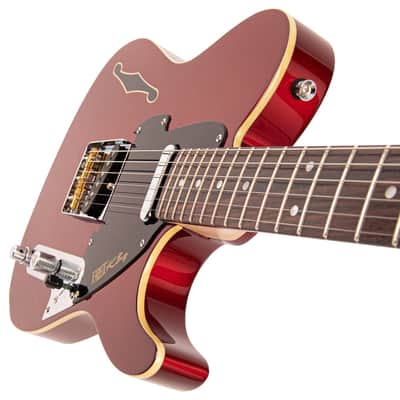 SPECIAL OFFER!! Fret-King Country Squire Stealth ~ Candy Apple Red image 9