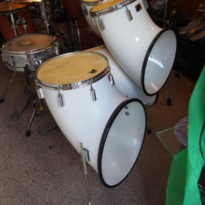 North 4 Piece Set 1969 Fiberglass.  MINT. Collectible. Awesome Sound. Head sizes 22, 14, 12, 10"HUGE image 6