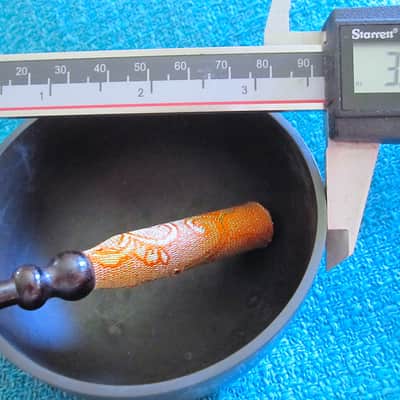 Japanese Rin Singing Bowl Cup Chime with Striker - Vintage image 3