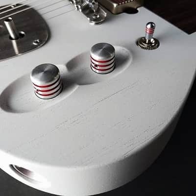 Tao Guitars T-Bucket "Cedar Beach" Grey/Red, Mastery Vibrato & Bridge 2020/NEW (Authorized Dealer) image 12