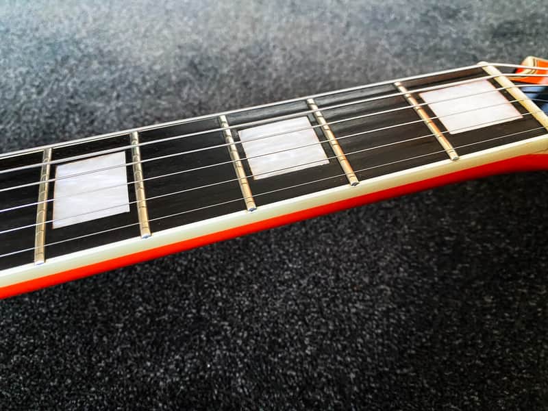 ESP Edwards E-LP-85CD Les Paul Custom - Orange - VERY GOOD | Reverb