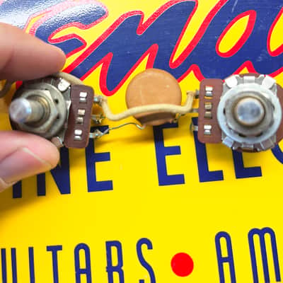 Vintage Fended 1966 Telecaster Electric Guitar Pots Fender image 5