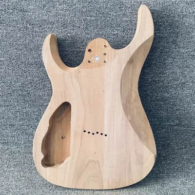 Solid Mahogany Wood Guitar HH Body DIY Project image 6