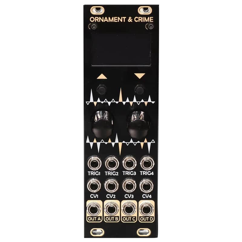 After Later Audio uO_C Micro Ornament & Crime Eurorack Module - Black and Gold image 1