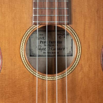 Pepe Romero 2012 Pepe Ukes Tenor, Cedar, Italian Maple image 4