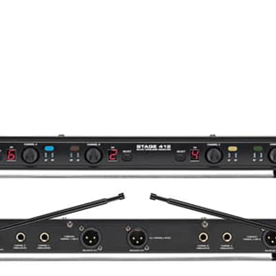 Samson Stage 412 Frequency-Agile, Quad-Channel Handheld VHF Wireless System image 2