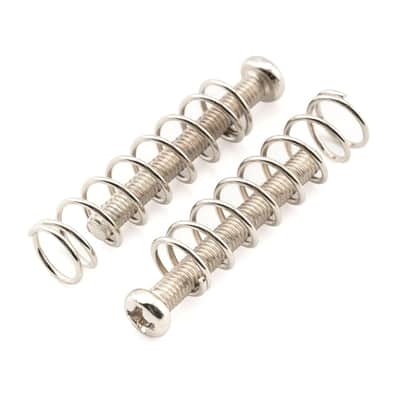 25mm Pan Head Humbucker Pickup Mounting Screws and Steel Springs Set for Import Electric Guitar, Nickel (Set of 6) image 4