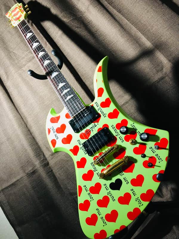 Fernandes MG Green-Heart HIDE/Mockingbird /Burny/B.C.rich image 1