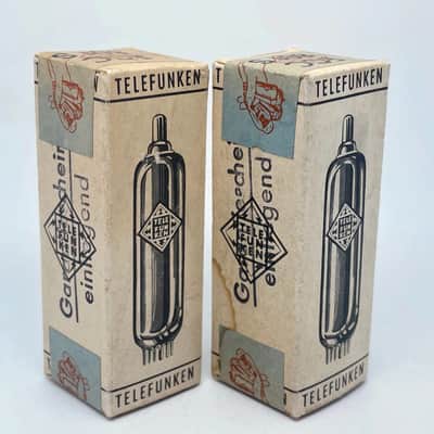 2 NOS Telefunken ECC801S *SEALED* Garantieschein einliegend ◇Diamond Vacuum Tube image 6
