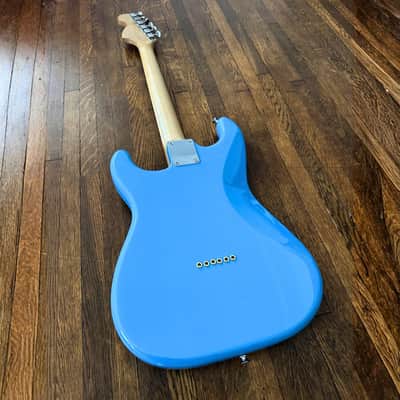 Tom Delonge S Style Custom 2026 - Hardtail Strat Sky Blue Stratocaster with Invader Pickup made by Slope Guitars image 6