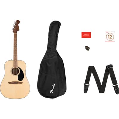 Fender CALIFORNIA STANDARD REDONDO PACK Acoustic Guitar Pack (Natural) image 1