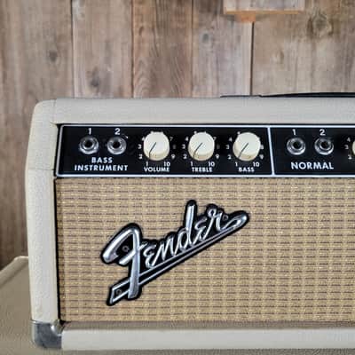 Fender Bassman RARE 6G6-C Head & Cabinet 1964 Near Mint W/ Original White Covers image 10