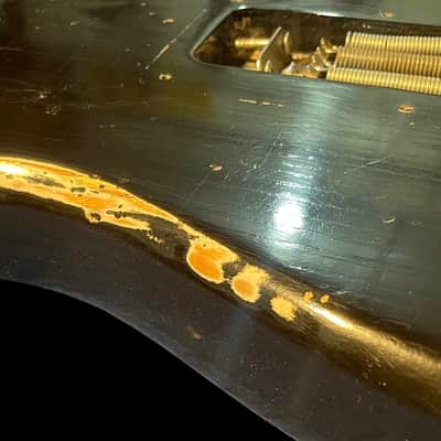 1977/1978/1979 Fender Stratocaster Body Project Real Relic in Black! image 7