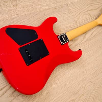 1980s Charvel by Jackson Model 1 Super Strat Vintage Electric Guitar Red, Japan image 13